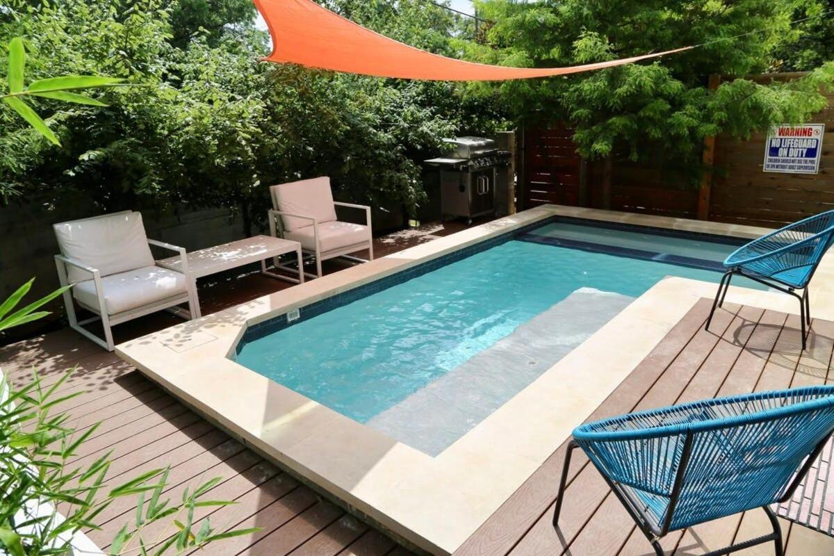 Stunning Modern Home W Pool & Hot Tub In Dt Austin Exterior photo
